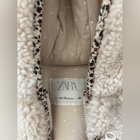 Zara Kids 12-18m Fleece Jacket very warm - Picture 2 of 3